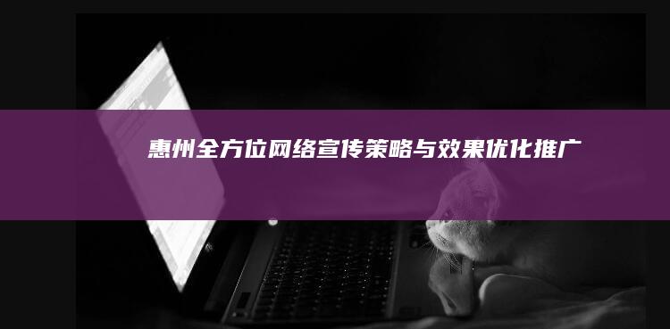 惠州全方位网络宣传策略与效果优化推广